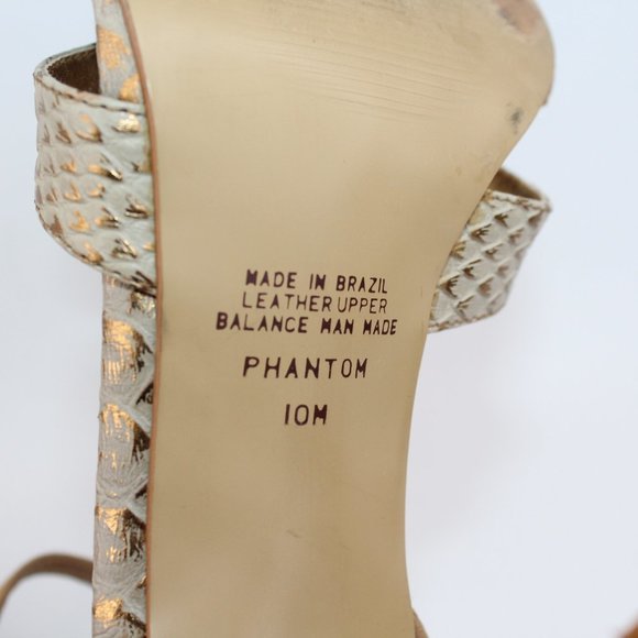 Carlos Santana Brown Strappy Open Toe Stiletto Heel Sandals #135 - Picture 10 of 10